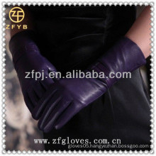 Top sheep skin classical gloves for lady